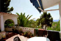 Moraira Ferienhaus mit Meerblick